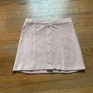 Pink Rewash corduroy print mini skirt xs
